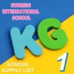 Picture of School Supplies List – Sunrise School KG1