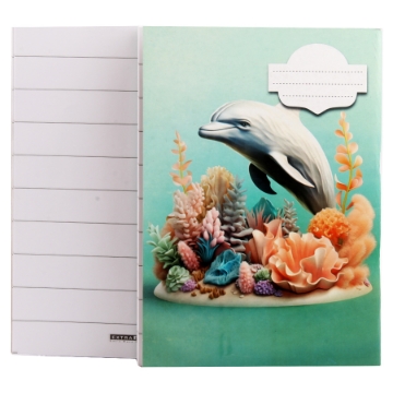 Zeige Details für Notizbuch 9 Linien 60 g/m² 40 Blätter 16,5 * 22,5 cm Duplexdeckel 250 g/m² - Extra Linie Bild von Notizbuch 9 Linien 60 g/m² 40 Blätter 16,5 * 22,5 cm Duplexdeckel 250 g/m² - Extra Linie