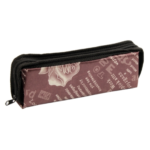 Image de Trousse à crayons en tissu 1 fermeture éclair – aljawhara F