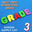 Picture of School Supplies List - Smart Vision International School, Third Grade