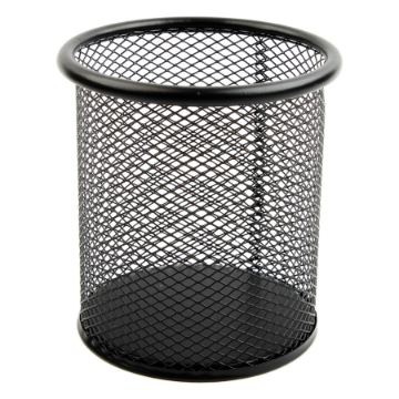 Zeige Details für Simba Runder Stiftehalter aus schwarzem Metallgitter Modell H802 Bild von Simba Runder Stiftehalter aus schwarzem Metallgitter Modell H802