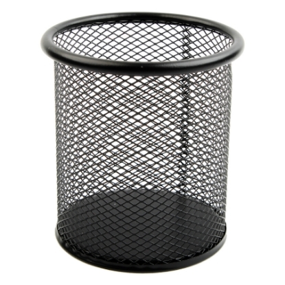 Picture of Round Mesh Pen Holder Black - H802