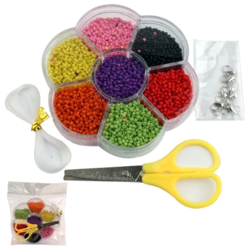 Zeige Details für Set aus kleinen bunten Ponyperlen - 6003 Bild von Set aus kleinen bunten Ponyperlen - 6003