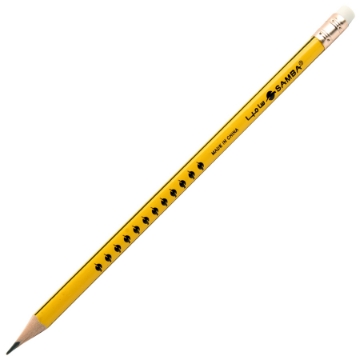 Zeige Details für Gelber Holzbleistift mit Radiergummi HB2 Samba Modell L-43189 Bild von Gelber Holzbleistift mit Radiergummi HB2 Samba Modell L-43189