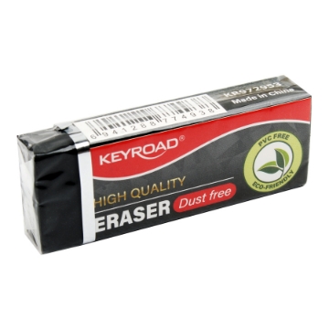 Show details for Soft Black Eraser, 11x21x60 mm - KeyRoad KR972953 Picture of Soft Black Eraser, 11x21x60 mm - KeyRoad KR972953