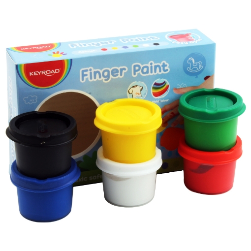 Picture of Finger paint for kids 6 colors 25 ml Keyroad Model 