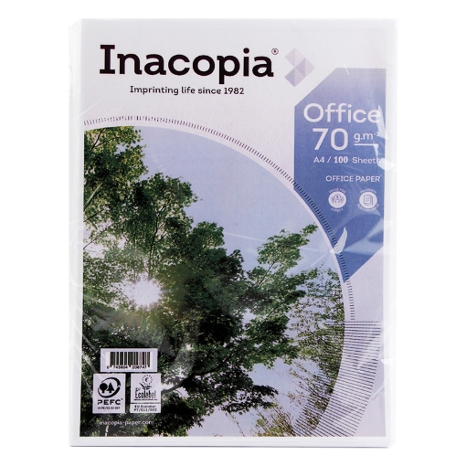 Image de Pack de 100 feuilles de papier photocopie A4 70gsm – Inacopia