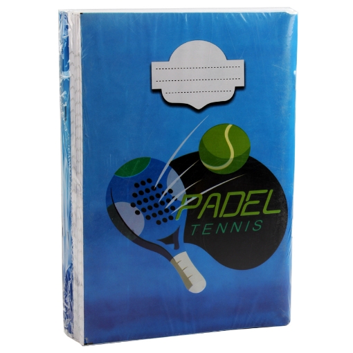 Picture of Lined notebook, Padel shaped 60-sheet - Extra Line Panda-10