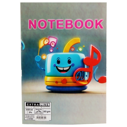 Picture of College notebook 60 lined sheets (cup shape) item 10, A4