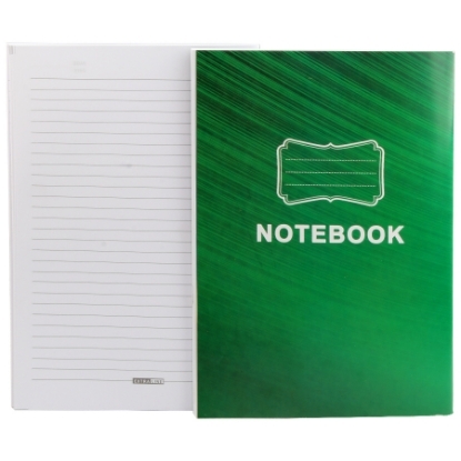 Picture of Lined University Notebook Pin White Paper Green Cover 80 Sheets 60 gsm A4 – Extra Line Panda 8