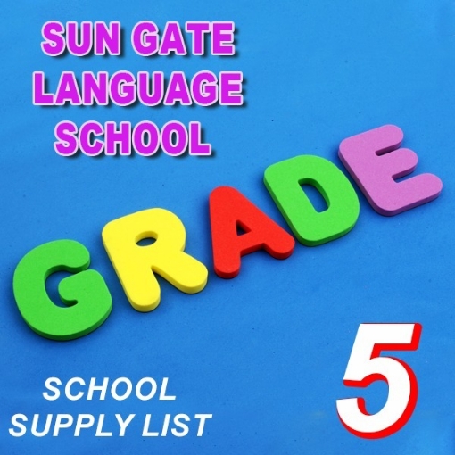 Picture of School Supplies List - Sun Gate Language School, Fifth Grade Primary