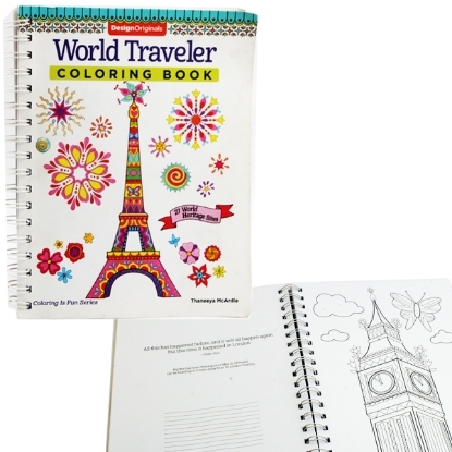 Picture of Coloring book for adult’s world travaler