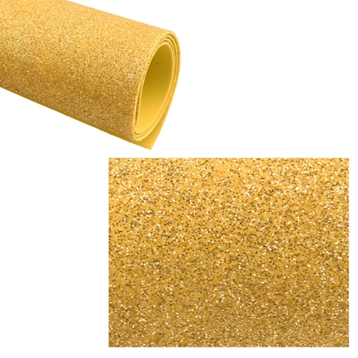 Picture of Glitter Yellow EVA Foam Sheet, 2 mm 50*70 cm Colors - Simba