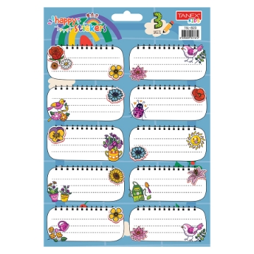 Show details for School Tickets For Girls Different Shapes 10 Pieces Colors 3 Sheets - Tanex TSL-823 Picture of School Tickets For Girls Different Shapes 10 Pieces Colors 3 Sheets - Tanex TSL-823