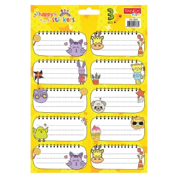 Show details for School Tickets For Girls Different Shapes 10 Pieces Colors 3 Sheets - Tanex TSL-824 Picture of School Tickets For Girls Different Shapes 10 Pieces Colors 3 Sheets - Tanex TSL-824