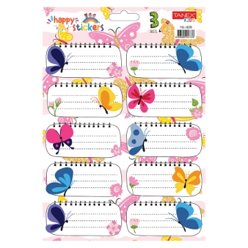 Show details for School Tickets For Girls Different Shapes 10 Pieces Colors 3 Sheets - Tanex TSL-829 Picture of School Tickets For Girls Different Shapes 10 Pieces Colors 3 Sheets - Tanex TSL-829