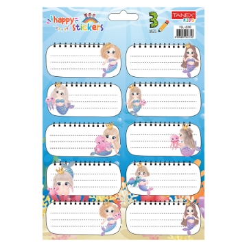 Show details for School Tickets For Girls Different Shapes 10 Pieces Colors 3 Sheets - Tanex TSL-830 Picture of School Tickets For Girls Different Shapes 10 Pieces Colors 3 Sheets - Tanex TSL-830