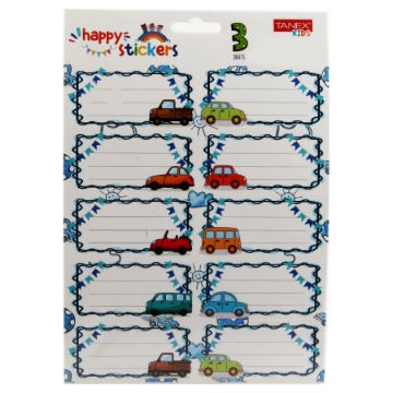 Show details for School tickets 10 pieces 3 sheets car shape Tanex Model TSL Picture of School tickets 10 pieces 3 sheets car shape Tanex Model TSL