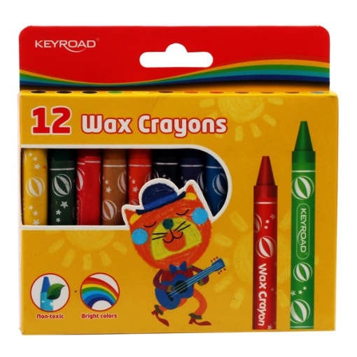 Image de Crayon Couleur 12 Couleurs Jumbo 11mm Modèle Keyroad KR971305Nayra 2024-10-1