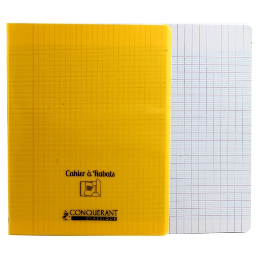 Picture of Wire-bound notebook yellow pp 96 French sheets 90 gm 24*32 c9 Auchan