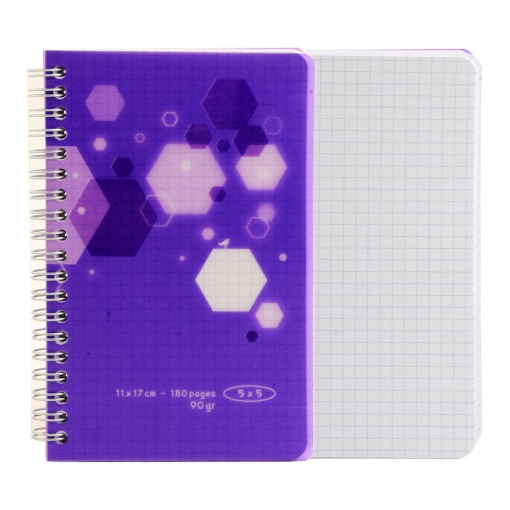 Picture of University notebook Double pp wire 90 square sheets 90 g 11 * 17 Auchan