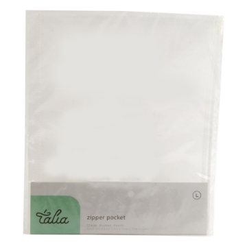 Show details for Divider pocket Zippered Transparent notebook size 24.1 x 28.5 Talia Picture of Divider pocket Zippered Transparent notebook size 24.1 x 28.5 Talia