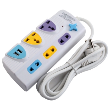 Show details for مشترك 3 عين ثنائي + 2 ثلاثي + 2 مخرج USB Picture of مشترك 3 عين ثنائي + 2 ثلاثي + 2 مخرج USB