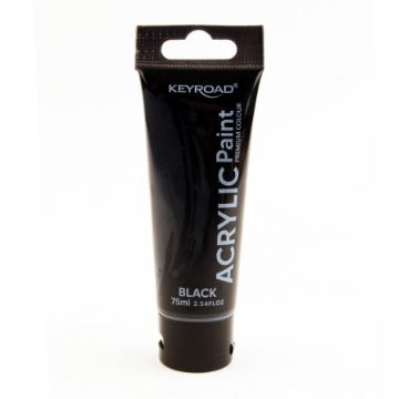 Zeige Details für Schwarze Acrylfarbe 75 ml Keyroad KR972202 Bild von Schwarze Acrylfarbe 75 ml Keyroad KR972202