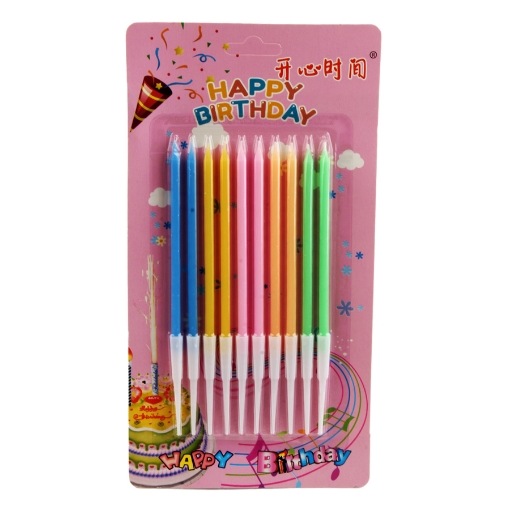 Picture of Thin Colored Candles, 10 Pieces