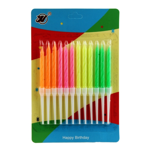 Picture of Colored Candles, 12 Pieces, Model XYJX-4