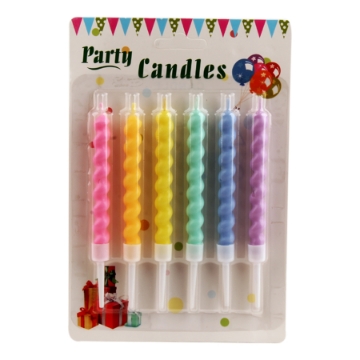 Zeige Details für Kerzenfarben Zickzack 6 Stück Bild von Kerzenfarben Zickzack 6 Stück