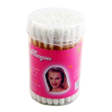 Agrandir l'image de Boîte de coton-tiges en bois, 100 pièces Image de Boîte de coton-tiges en bois, 100 pièces