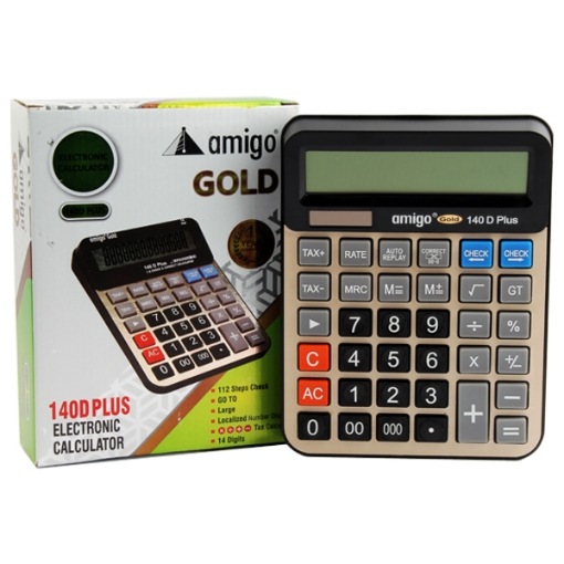 Picture of AMIIGO OFFICE CALCULATOR 14 DIGITS MODEL 140D PLUS