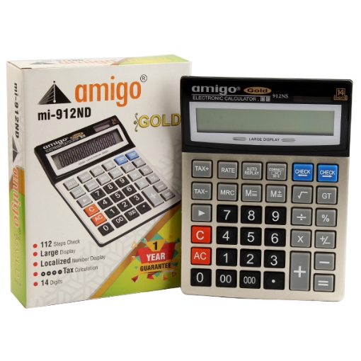 Picture of 14 Digits Office Calculator - Amigo MI-912 ND