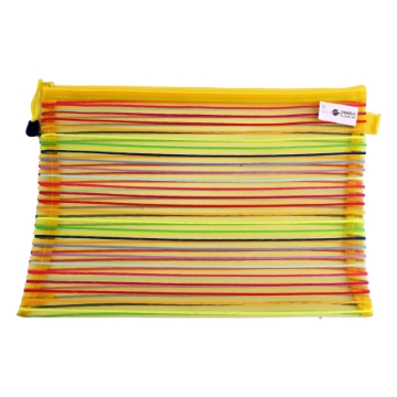 Zeige Details für Gestreifter Smash-Reißverschlussbeutel, Gelb A4 - Simba QCD Bild von Gestreifter Smash-Reißverschlussbeutel, Gelb A4 - Simba QCD