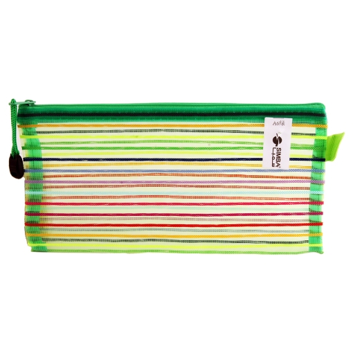 Picture of Zippered case Green Striped Simba Model QCDA6