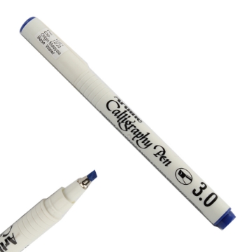 Show details for Arabic calligraphy pen 3mm Blue Art Line - Model EK 243N/AB Picture of Arabic calligraphy pen 3mm Blue Art Line - Model EK 243N/AB