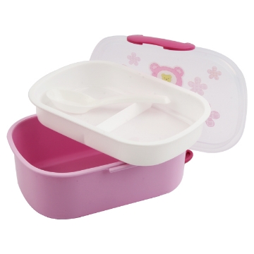 Show details for لانش بوكس 2 دور مقسم + ملعقه + غطاء ب 2 قفل موديل 6052 Picture of لانش بوكس 2 دور مقسم + ملعقه + غطاء ب 2 قفل موديل 6052