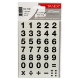 Show details for Sticker numbers bold font Black 2 Sheets 15 mm - Tanex Picture of Sticker numbers bold font Black 2 Sheets 15 mm - Tanex