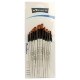 Show details for Water Brush Set - Acrylic - Oil 12 Brushes / Card Chisel Tip - Bomejia A7001X Picture of Water Brush Set - Acrylic - Oil 12 Brushes / Card Chisel Tip - Bomejia A7001X