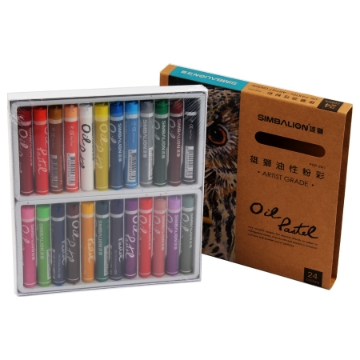 Agrandir l'image de Couleurs à l'huile pastel - 24 teintes - Modèle Simbalion PO - P24 -1 Image de Couleurs à l'huile pastel - 24 teintes - Modèle Simbalion PO - P24 -1