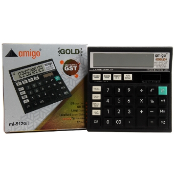 Show details for آلة حاسبه مكتب اميجو 12 رقم موديل MI - 512 GT Picture of آلة حاسبه مكتب اميجو 12 رقم موديل MI - 512 GT