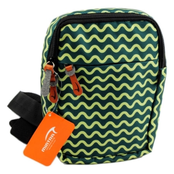 Agrandir l'image de Sac Croisé 3 Zips Imprimé Vagues Jaunes Multicolores - Mintra 09570 Image de Sac Croisé 3 Zips Imprimé Vagues Jaunes Multicolores - Mintra 09570