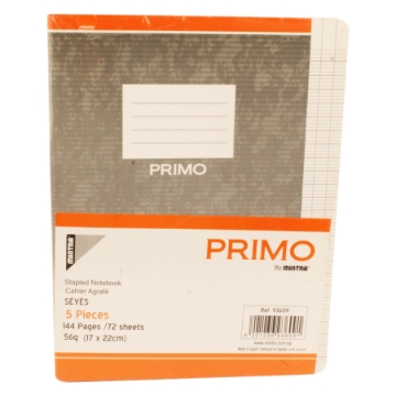 Agrandir l'image de كشكول جامعي سياس دبوس 144 ورقة، 17 × 22 سم منترا Image de كشكول جامعي سياس دبوس 144 ورقة، 17 × 22 سم منترا