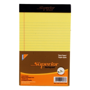 Zeige Details für Notizblock Pin Gelb 50 Blatt Liniert 12,7 x 20,3 cm A5 Mintra Bild von Notizblock Pin Gelb 50 Blatt Liniert 12,7 x 20,3 cm A5 Mintra