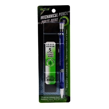 Show details for Mechanical Pencil 2mm with Sharpener - Card of 1 Pencil + Box of 5 Leads - Baile Model BL-520S Picture of Mechanical Pencil 2mm with Sharpener - Card of 1 Pencil + Box of 5 Leads - Baile Model BL-520S