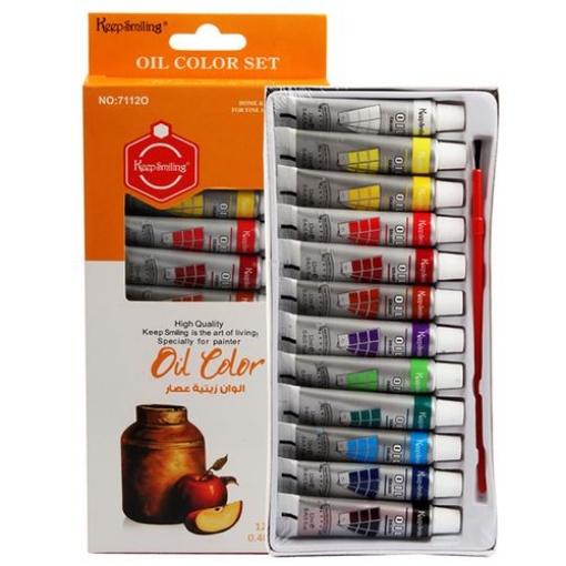 Bild von Ölfarben 12 Farb-Tuben 12ml Keep Smiling Modell 7112O