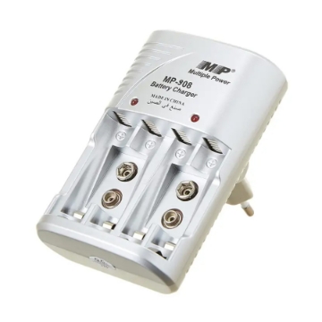 Mostrar detalles de Cargador múltiple de baterías 4 pilas de bolígrafo 4 pilas de control remoto 2 baterías de 9V Modelo MP908 Imagen de Cargador múltiple de baterías 4 pilas de bolígrafo 4 pilas de control remoto 2 baterías de 9V Modelo MP908
