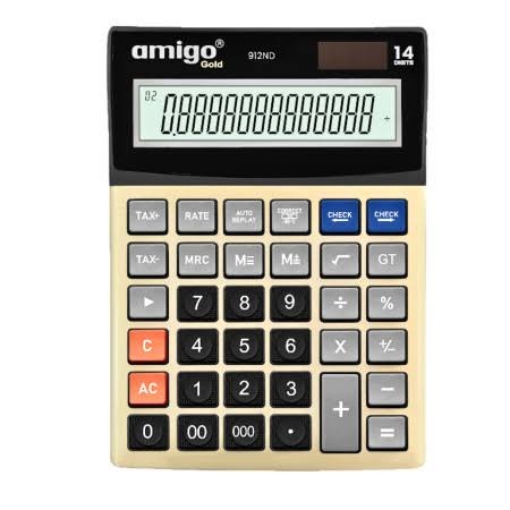 Picture of 14 Digits Office Calculator - Amigo MI-912 ND