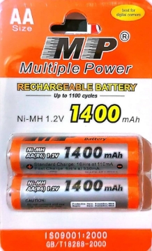 Mostrar detalles de Recarga de batería para bolígrafo, paquete de 2 piezas en tarjeta, tamaño AA, modelo MP KX2934 Imagen de Recarga de batería para bolígrafo, paquete de 2 piezas en tarjeta, tamaño AA, modelo MP KX2934